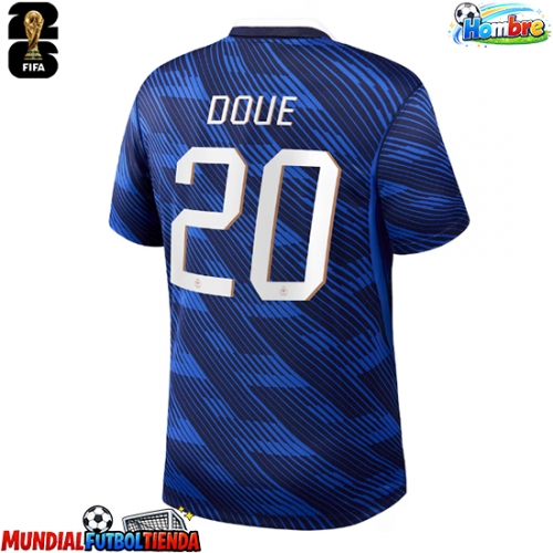Camiseta Francia Desire Doue #20 Primera Equipación Replica Mundial 2026 mangas cortas
